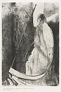 And Another Angel Came Out of the Temple which is in Heaven, and He also Having a Sharp Sickle by Odilon Redon (French, 1840–1916)