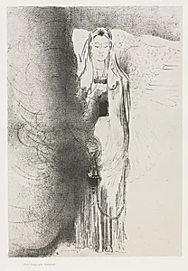And the Angel Took the Censer by Odilon Redon (French, 1840–1916)