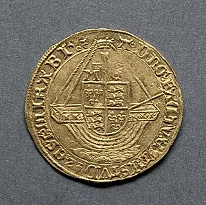Angel: Ship with Shield of Arms (reverse) by Unknown Artist