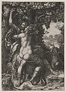 Angelica and Medoro by Giorgio Ghisi (Italian, 1520–1582)