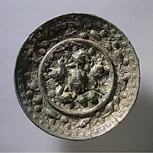 Animal-and-Grape Mirror by Unknown Artist