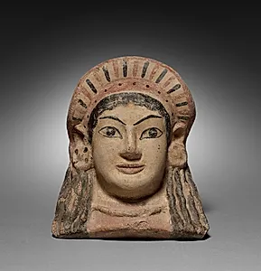Antefix in the Form of a Maiden by Unknown Artist