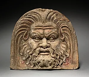 Antefix with Satyr Face by Unknown Artist