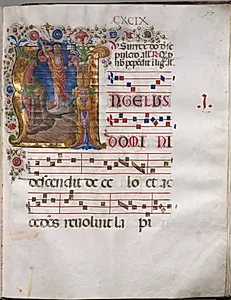 Antiphonary: Initial A, Resurrection