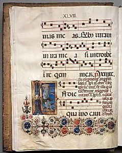 Antiphonary: Initial, angel