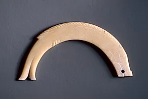 Arc-Shaped Jade Fish Pendant by Unknown Artist