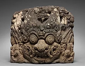 Architectural Sculpture: Face of Time (Kala-mukha) by Unknown Artist