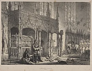Architecture of the Middle Ages:  In Arundel Church, Sussex by Joseph Nash (British, 1808–1878)