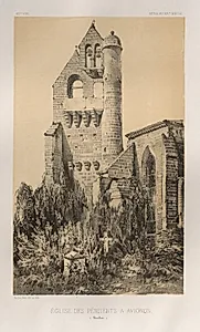 Architecture Pittoresque ou Monuments des xveme. Et xvieme. Siecles: Chateaux De France des XV et XVI Siecles: Pl. 40, Église Des Pénitents À Avignon (Vaucluse) by Victor Petit (French, 1817–1874)