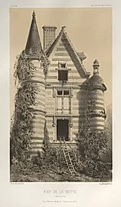 Architecture Pittoresque ou Monuments des XVeme. Et XVIeme. Siecles: Chateaux de France des XV et XVI Siecles: Pl. 72, Fief De La Motte (Saône et Loire) by Victor Petit (French, 1817–1874)