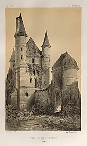 Architecture Pittoresque ou Monuments des XVeme. Et XVIeme. Siecles: Chateaux de France des XV et XVI Siecles: Pl. 82, Fief de Sart-l'Abbé (Aisne) by Victor Petit (French, 1817–1874)