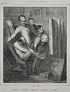 Around the Studios by Honoré Daumier (French, 1808–1879)