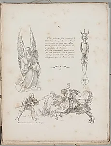 Art of the Lithograph: Three Designs from Dürer’s Prayer Book, Plate V 