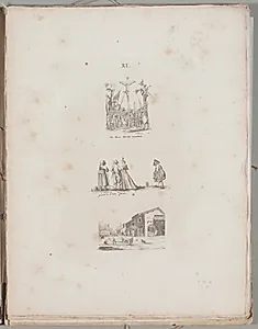 Art of the Lithograph: Three Engraving Examples, Plate XI 