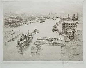 Arteries of Great Britain: The Tyne by William Walcot (British, 1874–1943)