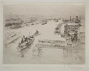 Arteries of Great Britain: The Tyne by William Walcot (British, 1874–1943)