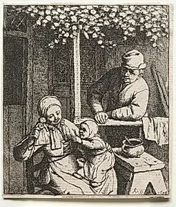 Asking for the Doll by Adriaen van Ostade (Dutch, 1610–1684)