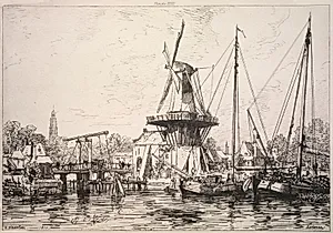 At Harlem (Holland) by Maxime Lalanne (French, 1827–1886)