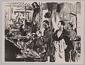 At the Café by Edouard Manet (French, 1832–1883)