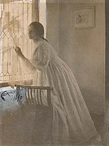 At the Window by Clarence H. White (American, 1871–1925)