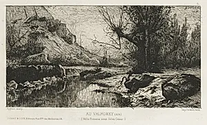 At Valromay (Ain)  by Adolphe Appian (French, 1818–1898)