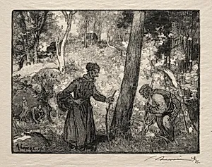 Au Rocher Bernard by Auguste Louis Lepère (French, 1849–1918)