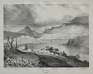 Auvergne:  Lac d'Aidat, Auvergne by Eugène Isabey (French, 1803–1886)