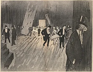 Backstage of the Ballet by Sem (Georges Gourçat) (French, 1863–1934)