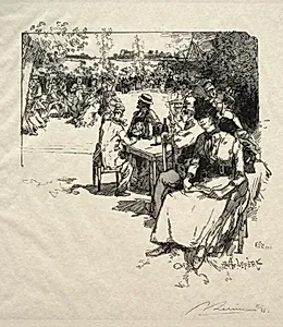 Bal au Point-du-Jour by Auguste Louis Lepère (French, 1849–1918)