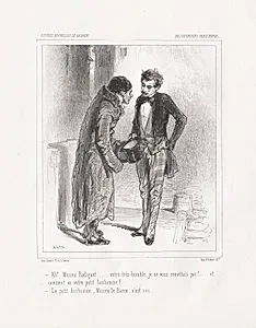 Baliverneries Parisiennes: Ah! Monsieu Radiguet by Paul Gavarni (French, 1804–1866)