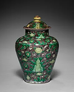 Baluster Jar and Cover by Unknown Artist
