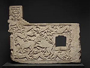 Balustrade Fragment with Animals from the residence of Hajji Hasan ibn Ibrahim ibn Muhammad by Unknown Artist