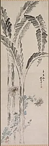 Banana Plant and Chrysanthemum