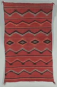 Banded Eyedazzler Style Rug by Unknown Artist