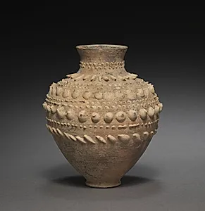 Barbotine Vase by Unknown Artist