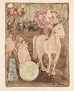 Bareback Rider by Maurice Prendergast (American, 1858–1924)