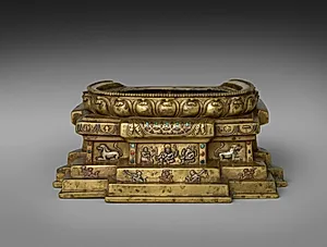 Base for Portrait of Phagmo Drupa Dorje Gyalpo (1110–1170) by Unknown Artist