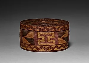 Basket with Rattle Top by Unknown Artist