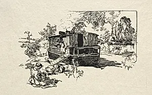 Bateau logement by Auguste Louis Lepère (French, 1849–1918)