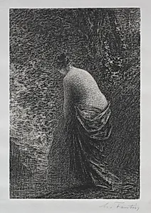 Bather Standing by Henri Fantin-Latour (French, 1836–1904)