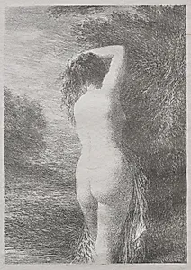 Bather Standing by Henri Fantin-Latour (French, 1836–1904)