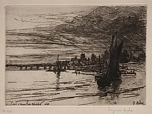 Battersea Bridge by Francis Seymour Haden (British, 1818–1910)