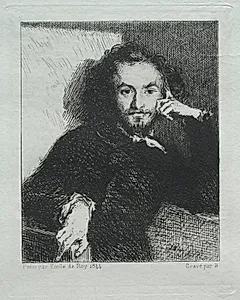 Baudelaire, after Emil de Roy by Félix Bracquemond (French, 1833–1914)
