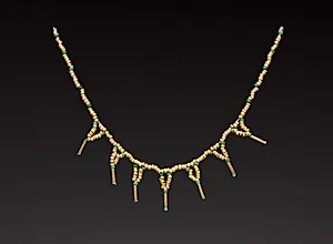 Beads Strung as a Necklace by Unknown Artist
