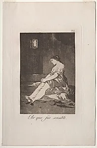 Because She Was Susceptible, Plate 32 by Francisco de Goya (Spanish, 1746–1828)