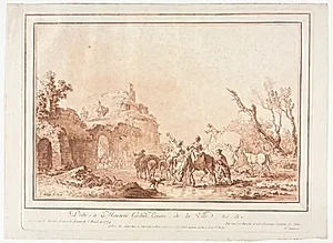 Before the Rampart of a Village