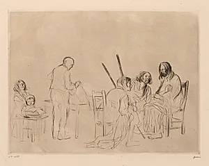 Before the Supper at Emmaus by Jean Louis Forain (French, 1852–1931)
