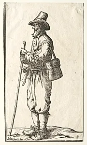Beggar in Profile Toward Left