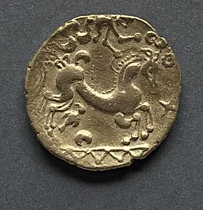 Bellovaci Stater: Horse with Victory Above (reverse) by Unknown Artist