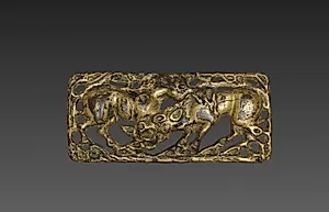 Belt Buckle with Animals by Unknown Artist